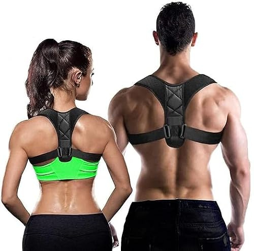 Netupett Posture Corrector for Men and Women, Adjustable Upper Back Brace for Spinal Support and Neck Hump Relief, Breathable Discreet Back Straightener for Chest 27-47 Inches, Office & Gym Use