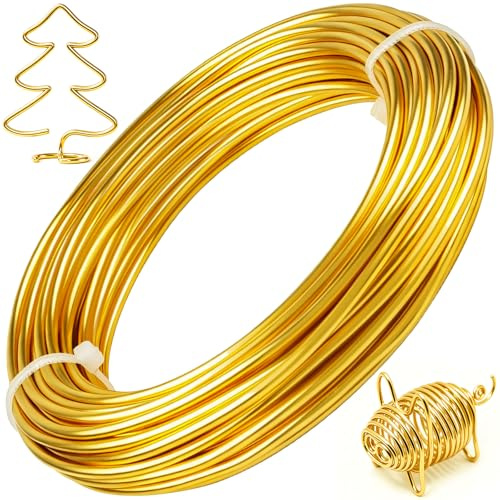Ouborui 12 Gauge 2mm Craft Wire 32.8ft(10m) Aluminium Wire