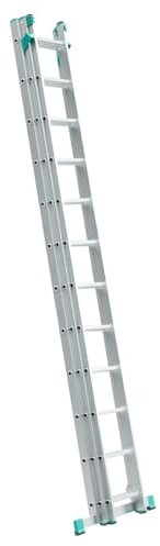 ALVE Aluminium Echelle Transformable 3 Plans coulissante Extensible 12 marches