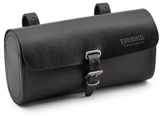 Brooks England Challenge, Handmade Original Leather Saddle Bag, Black, 1.5 Liters