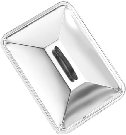 BESPORTBLE Coperchio Per Alimenti in Acciaio Inossidabile Rettangolare 50X35Cm Copertura Per Barbecue E Grigliate Design Pratico Cucina E Ristorazione