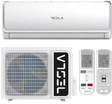 Condizionatore 9000 BTU TESLA con Wi-Fi, I FEEL, Modalità Turbo, Anti-Fungo, Oscillazione Orizzontale, Sbrinamento Intelligente, Classe A+++, Silenzioso, Telecomando (9000BTU)