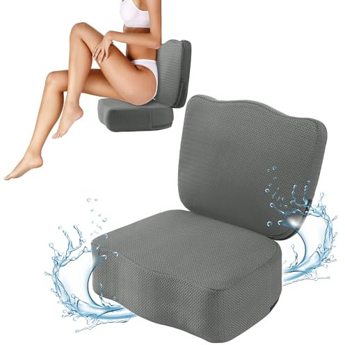 MABOZOO Hot Tub Booster Seat for Adults, Weighted Booster Seat 3D Air Mesh Hot Tub Cushion Seat Quick Dry Hot Tub Accessories Indoor Outdoor (Gray)