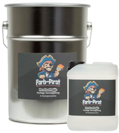 2K Epoxidharz Bodenbeschichtung – Garage, Keller, Industrie - Rutschfest, Langlebig - 10 Kg Harz & Härter Set in RAL 7001 Silbergrau - Premium Qualität