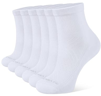 CLOSEMATE 6 Paia Calze Tennis Donna, Calzini Tennis Calze Sportive Donna Traspiranti in Spugna, Anti-Vesciche, Ideali per Corsa, Palestra e Attività Sportive