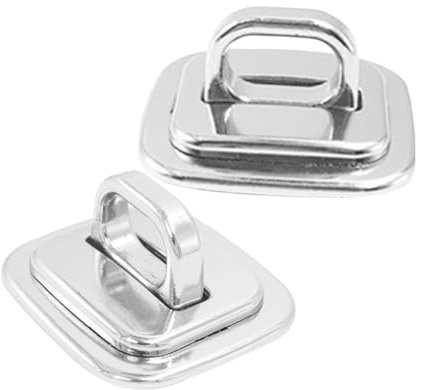 MERRYHAPY 2pcs Laptop Desk Mount Security Anchor Plates with Fixed Base for Keyed Cable Locks Anti-theft for Office School Library Use