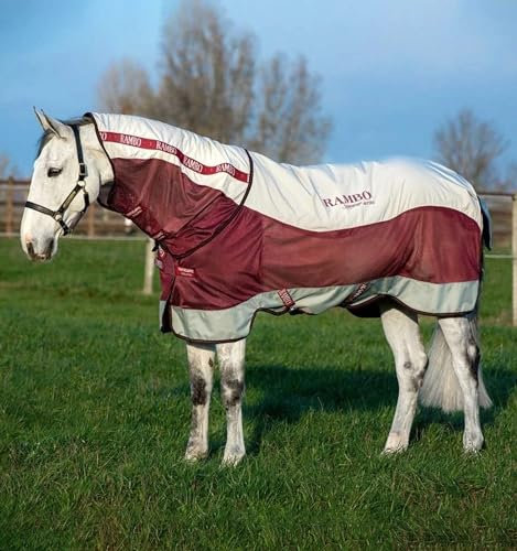 Horseware Rambo Summer Series 0g - Grey/Burgundy, Größe:140