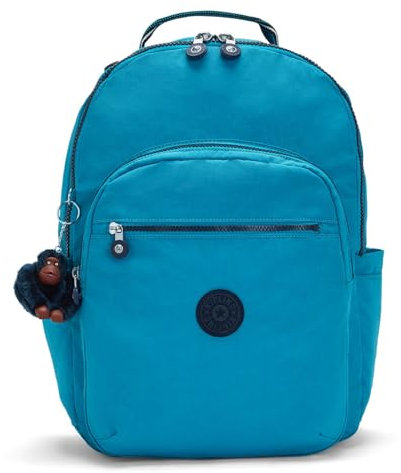 Kipling Seoul, Mochila con Protección Para Portátil 15, Impermeable, 44 cm, 27 L, 0.65 kg, Verde (Green Cool C)