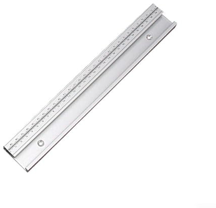 Pista de inglete de 45 tipos con ranura en T, aleación de aluminio 45 tipo T-Track con ranura de escala, pista de inglete de 30-60 cm, herramienta de bricolaje para mesa de enrutador, sierras de mesa