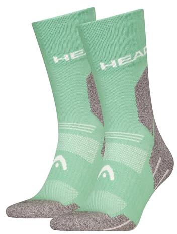 HEAD Unisex Hiking All Climates Crew Sock, Light Green, 35-38 EU