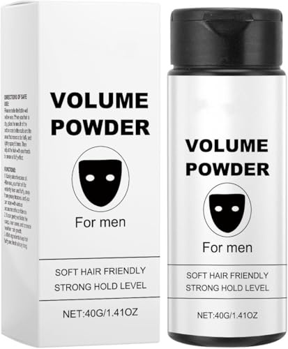 Polvere per capelli da uomo, polvere volumizzante e polvere per texture, dona consistenza e volume immediati, puramente naturali, forte tenuta, polvere per capelli per uomini (1 Pezzi)