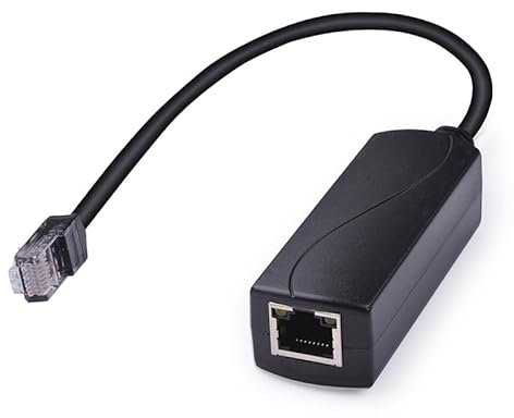 REVODATA PoE 48V to 24V PoE Converter, RJ45 port Output 24V/1A, 24W Max, IEEE802.3 af/at, Passive PoE Adapter for Power Passive 24V Board devices, Plug and Play(PS5724AT-RJ)
