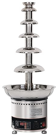 Chocolate Fountain Machine, 4-7 Tiers, Adjustable Temperature, 304 Stainless Steel, Easy to Assemble for Parties and Weddings