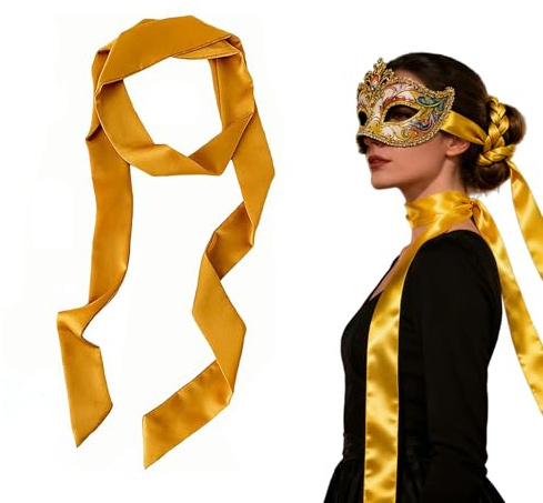 QIUMING 5 cm x 195 cm Cinturón de satén para mujer cinturón de novia cinturones de tela para mujer Cinturon Femenino Fiesta corbatas para Femenino, sombreros, vestidos, bufandas (Amarillo)