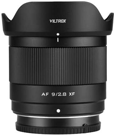 VILTROX Obiettivo 9 mm F2.8 Fuji, AF 9 mm F2.8 X-Mount per Fuji X, autofocus Prime obiettivo grandangolare per Fuji X-T5 X-S20 X-E5 X-T30 II X-T4 X-H2S X-S10 X-E4 X-Pro3 X-T3 X-T50 X-M5