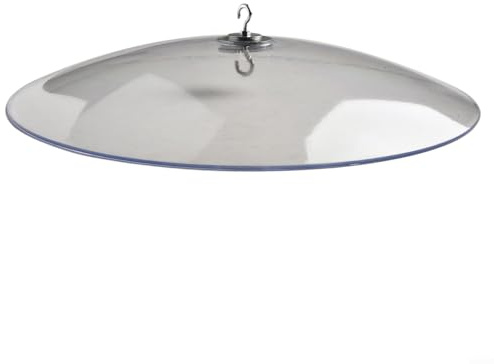 Deflector de ardilla de plástico transparente con protección contra la intemperie para comederos de pájaros silvestres, protector resistente para evitar intrusiones de ardillas y daños en la