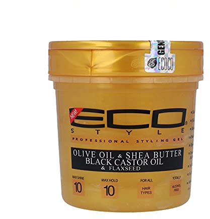 Eco Styler Olive Oil & Shea Butter Black Castrol Oil Styling Gel MAX HOLD 473ml