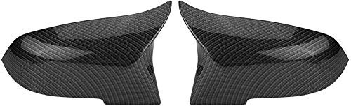 Keenso 1 Paar Carbon Spiegelkappen Ersatzteil Rückspiegel Abdeckkappe Rückansicht Abdeckungen