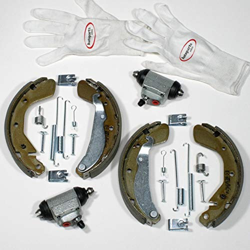 Autoparts-Online Set 60015387 Trommelbremsbacken Bremsbacken Zubehör Radbremszylinder für hinten die Hinterachse