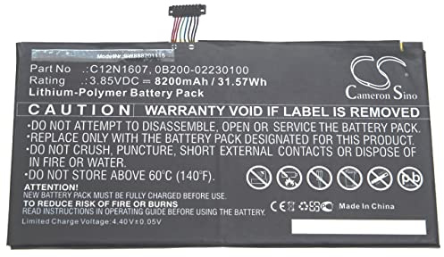 vhbw Akku kompatibel mit Asus Transformer Mini T103HA, Transformer Mini T103HAF Tablet Pad (8200 mAh, 3,85 V, Li-Polymer)