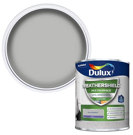 Dulux Weathershield Multi Surface Paint, Chic Shadow, 750 ML
