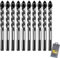 Set de Brocas para Azulejos, Juego de brocas con punta de carburo de tungsteno 6 mm Apto para azulejos, hormigón, ladrillo, vidrio, plástico y madera, con Caja de Almacenamiento
