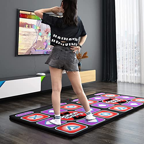 Double Dance Mat for Kids and Adults - Electronic Dance Pad with 30 Games, Christmas & Birthday Gifts for Toddlers to Kids (Ages 3-8)