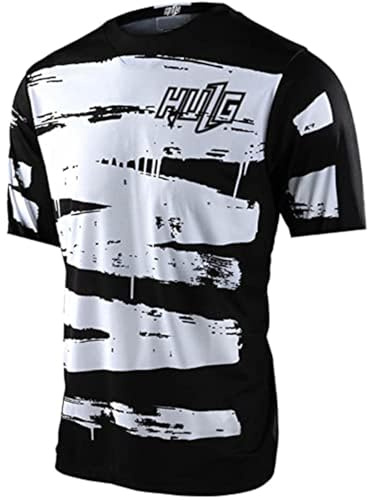 Maglia da Ciclismo da Uomo a Maniche Corte, Traspirante, Comoda, Morbida, per Mountain Bike, Bici da Corsa, Multisport/Fitness