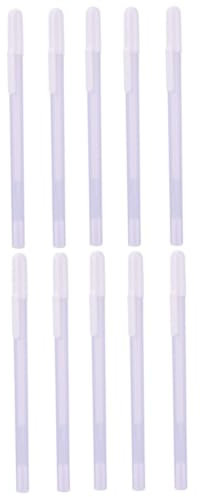 SEWACC 10 Stück Weiße Textmarker Gel Tintenstifte Mit Feiner Spitze Markierungsstifte Weiße Gelstifte Kunst Zeichenstifte Gelstifte Mit Feiner Spitze Für