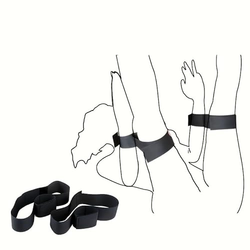 Handfängsel och fotbojor - svart