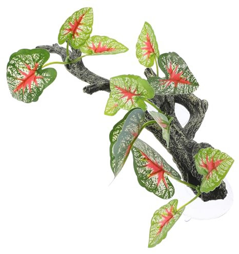 ERINGOGO Terrarium Dekoration Kunstpflanzen Für Reptilienhabitate Einfache Installation Langlebig Und Natürliche Für Terrarien Und