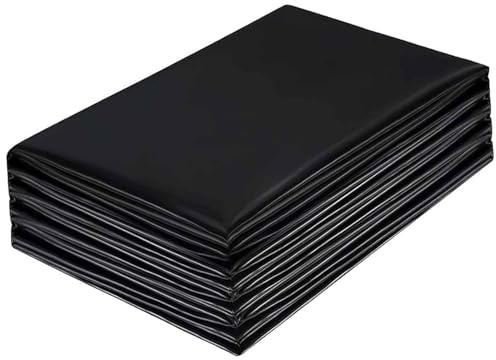 Générique Bâche de Bassin Robuste 6 x 8 m – Film PEHD Noir imperméable pour bassins à Poissons, Cascades de Jardin, aquaculture et Construction, matériau imperméable et Durable.