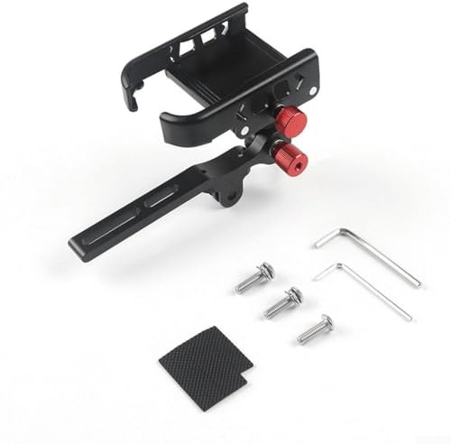 Support de téléphone en alliage d'aluminium pour vélo de route intégré avec boulon de serrage sécurisé pour smartphones de 55 à 95 mm de largeur 4,7 à 7 pouces Compatible avec et appareils Navig