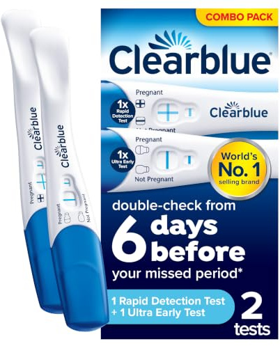 Clearblue Pregnancy Test Combo Pack 1 Early + 1 Rapid, 2