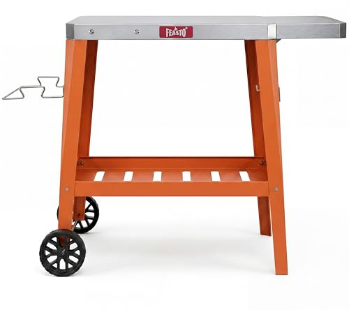 Grillwagen Outdoor wetterfest Servierwagen Pizzatisch Pizzaofen Tisch