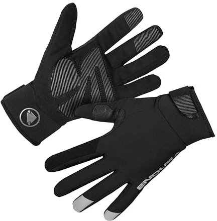 Endura Damen Strike wasserdichte Handschuhe | Mit dem Fahrrad zur Arbeit | Warme und trockene Handwärmer Handschuhe, Schwarz, XS