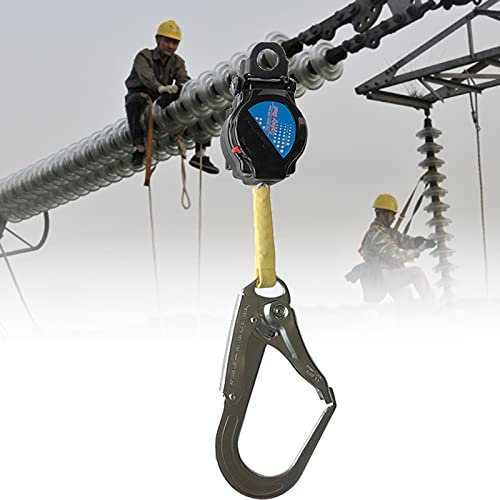 BIWAHumor Roofing Self Retractable Fall Arrest Block Inertia Reel, Self Retracting Lifeline Fall Arrest Protection Retractable Lanyard Equipment, for Installing Air Conditioner and Rock Climbing