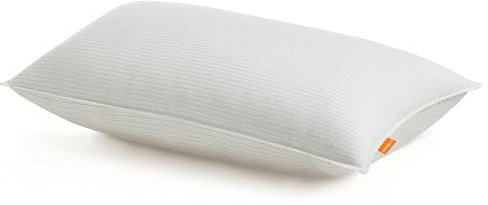 SONGMICS HOME Kopfkissen, Standard-Größe, Schlafkissen, 80 x 40 cm, Bettkissen für Verschiedene Schlafpositionen, mittelhartes Kissen, maschinenwaschbar, wolkenweiß TBP034W01