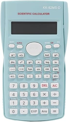 KK-82MS-D Calcolatrice Scientifica Portatile con 240 Funzioni Ingegneristiche, Display a Doppia Linea, Materiale Scolastico per Studenti, Insegnanti e Professionisti, Ufficio/Uso Domestico (Verde)