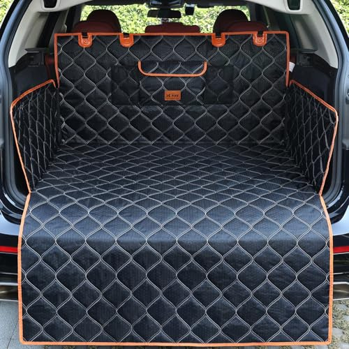 KYG Housse Coffre Voiture Chien Protection Coffre Voiture Chien avec Protection Latérale Imperméable Antidérapant Résistant Housse de Protection Couverture de Coffre 185x105cm