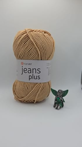 YarnArt Jeans Plus Cotton Yarn, 55% Cotton, 100g, 160m, for Knitting & Crochet (07)
