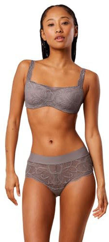 Triumph Damen Body Make-Up Illusion Lace Balconette Bra, Pigeon Grey, 75B