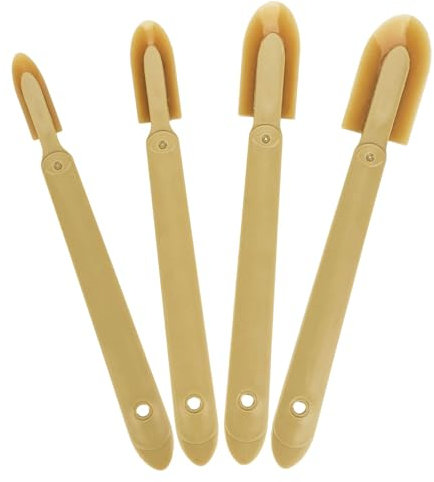 Xiciki 4 Pcs Grout Finishing Tool Set, 4 Sizes Rubber Caulking Tool Grout Spreader Sealant Finishing Tool Multifunctional Caulking Spatulas for Ceramic Tiles Window Kitchens and Bathrooms
