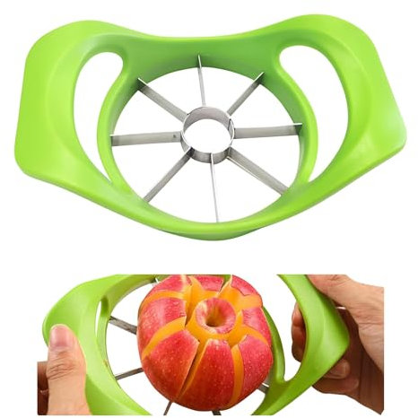 KATLKIU Affettatrice di mele, affettatrice di frutta 3 in 1, affettatrice di avocado, affettatrice di pere Gadget da cucina multifunzionale Facile separazione del torsolo della mela