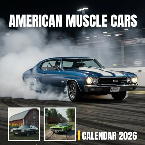 American Muscle Cars Calendar 2026-2027