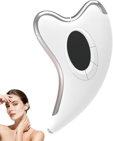 Aokitec Electric Gua Sha Face Massager, 4 Modes Facial Beauty Tool with 9 Intensity Levels, 43°C Heated Skincare Device, IPX7 Waterproof, Facial Sculpting Massage Tool for Women