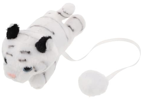 VALICLUD Realistisk Tiger Mjukisdjur Mjukt Plyschmaterial Charmig Axeldjursrekvisita för Djungeltema Cosplay och Festaccessoar Söt Stående Tigerdocka för Dagligt Bruk