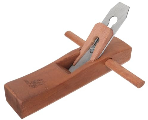 Ciieeo Pialla a Mano per Lavorazione del Legno 280Mm in Mogano, Utensile per Intaglio Artigianale, Lama Affilata Resistente, per Rifinitura e Lucidatura Manuale