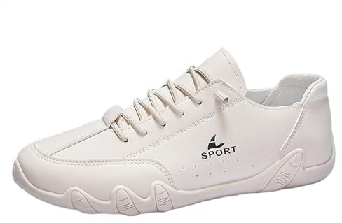 Scarpe basse da uomo in finta pelle, leggere, impermeabili, antiscivolo, antiscivolo, per camminate all'aperto, tinta unita, casual, scarpe da atletica, vestibilità larga, comode, scarpe a goccia zero