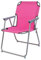 Praktisch und Gut. Campingstuhl Faltstuhl Stoff Pink Camping-Klappstuhl Anglerstuhl Regiestuhl Angelstuhl Metall